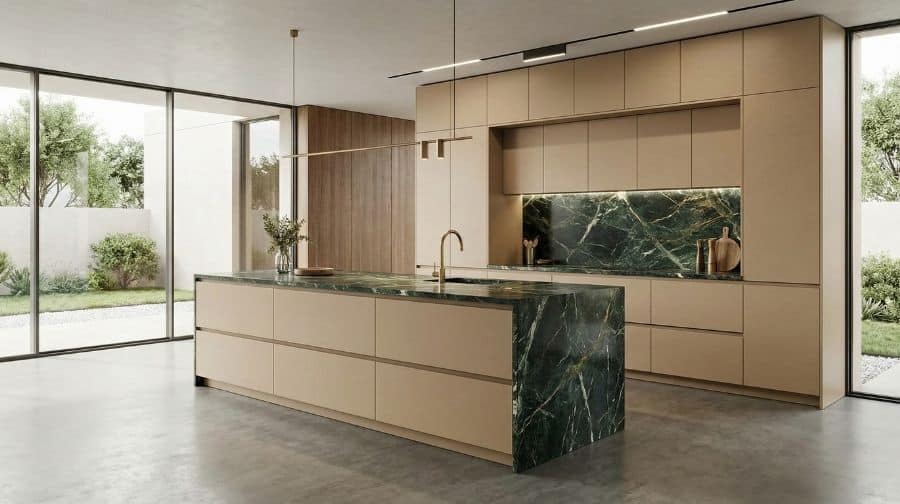 שיש גרניט פורצלן במטבח סהרה