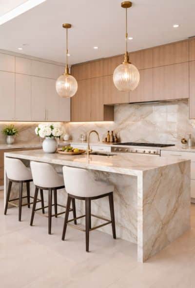 שיש טאג׳ מהאל במטבח